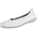 Weiße tessamino Natural Feet Slip-on Sneaker in Komfortweite aus Leder für Damen Größe 44 für den für den Sommer 