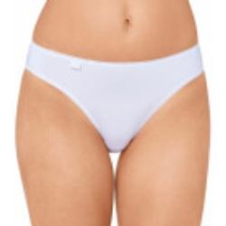 Weiße Elegante sloggi Nachhaltige Jazzpants-Slips für Damen Größe S 3-teilig 