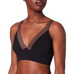 Schwarze sloggi Bio Nachhaltige Bikini-Tops gepolstert für Damen Größe XL 
