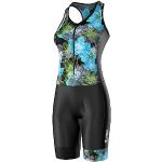 SLS3 Triathlon-Anzug für Damen | Triathlon Anzug Damen | Trisuit Damen | Triathlon Einteiler | FX 2.0 Schwimmanzug (Black/Ocean Blooms, XLarge)