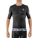 SLS3 Triathlon Top Herren | Aero Jersey Kurzarm | Aerodynamisches Triathlon Shirt mit Ärmeln | Radtrikot (Black/Ivory, XL)