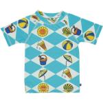 Reduzierte Cyanblaue Småfolk Kinderbadeshirts & Kinderschwimmshirts aus Polyamid Größe 134 