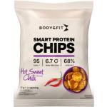 Body & Fit Smart Protein Chips - Eiweiß Snack Soja- und Kartoffelchips 12 Beutel (Hot Sweet Chili)