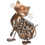 Smart Garden Deko-Katze aus Metall für Garten oder Terrasse, mit Solarlicht, Metall Cat