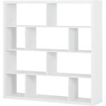Weiße Bücherregale Breite 100-150cm, Höhe 100-150cm, Tiefe 0-50cm 