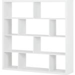 Weiße Bücherregale Breite 100-150cm, Höhe 100-150cm, Tiefe 0-50cm 