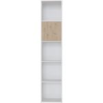 Weiße Moderne SMARTBett Standregale & Hochregale aus Eiche Breite 0-50cm, Höhe 200-250cm, Tiefe 0-50cm 