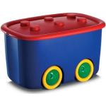 Smartbox Pro Spielzeugtruhe (1 St), Aufbewahrungsboxen mit Deckel Spielzeugkiste Spielzeugbox bunt 46 Liter Größe L, bunt, Blau/Rot