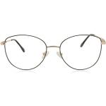 SmartBuy Collection Vollrand Cat Eye Schwarz Gold Marso 888A Mode Frauen Brillen, schwarz / goldfarben, 55 EU
