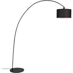 Smarte Moderne Bogenlampe schwarz inkl. WiFi G96 - Vinossa Modern E27 Innenbeleuchtung