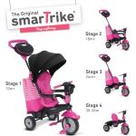 Pinke Smart Trike Dreiräder aus Metall für 6 - 12 Monate 