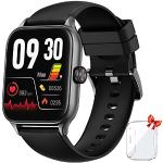 Smartwatches mit Touchscreen-Zifferblatt mit Anruf-Funktion mit Bluetooth mit Schrittzähler für Herren zum Fitnesstraining 