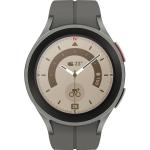 Graue SAMSUNG Galaxy Watch5 Pro Uhrenarmbänder aus Titan mit GPS mit LTE 