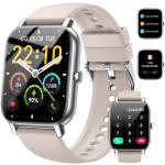 Reduzierte Wasserdichte Smartwatches mit Touchscreen-Zifferblatt mit Anruf-Funktion mit Bluetooth mit Schrittzähler für Herren 