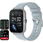 Reduzierte Smartwatches mit Touchscreen-Zifferblatt mit Anruf-Funktion mit Bluetooth mit Schrittzähler für Damen zum Fitnesstraining 