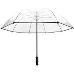 Schwarze Smati Durchsichtige Regenschirme durchsichtig für Damen 