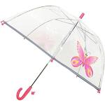 Rosa Smati Durchsichtige Regenschirme für Kinder mit Insekten-Motiv 