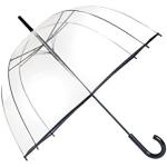Schwarze Smati Durchsichtige Regenschirme durchsichtig für Damen Einheitsgröße 