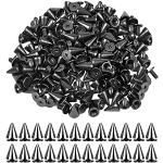 Gürtel Kleidung Schwarz D DOLITY 100pcs Nieten Kunststoffnieten Ziernieten Schmucknieten Druckknöpfe （Diamant Form）für Taschen