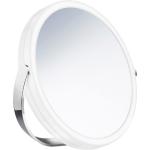 Silberne Moderne Smedbo OUTLINE Schminkspiegel & Kosmetikspiegel aus Chrom LED beleuchtet 