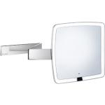 Smedbo Outline Kosmetikspiegel mit LED-Beleuchtung, 20x20cm, PMMA, chrom