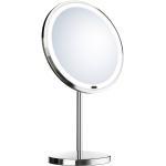 Smedbo Outline Kosmetikspiegel Standmodell mit LED-Beleuchtung, 7-fach Vergrösserung Outline H: 33 cm chrom Z625