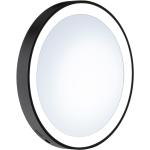 Reduzierte Schwarze Runde Schminkspiegel & Kosmetikspiegel LED beleuchtet 
