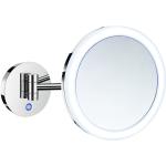 Smedbo Outline runder Kosmetikspiegel mit LED- Beleuchtung Dual Light, Direktanschluss, chrom