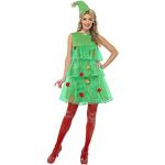 Grüne Smiffys Weihnachtsbaum-Kostüme aus Polyester für Damen Größe S 