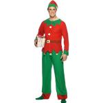 Rote Smiffys Weihnachtself-Kostüme & Weihnachtswichtel-Kostüme aus Polyester für Herren Größe L 