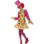 Bunte Gestreifte Smiffys Clown-Kostüme & Harlekin-Kostüme aus Polyester für Damen Größe S 