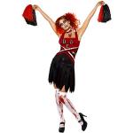Schwarze Smiffys Cheerleader-Kostüme aus Polyester für Damen Größe S 