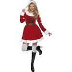 Reduzierte Rote Smiffys Weihnachtsmannkostüme & Nikolauskostüme aus Polyester für Damen Größe S 