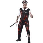 Reduzierte Schwarze Smiffys Zombiepolizei-Kostüme aus Latex für Herren Größe L 
