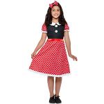 Cute Mouse Costume, Red & White, with Dress & Headband, (M)