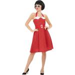 Rote Smiffys Rockabilly-Kostüme für Damen Größe L 