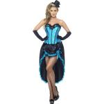 Blaue Smiffys Burlesque-Kostüme aus Polyester für Damen Größe S 