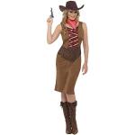 Smiffy's - Cowgirlkostüm Kostüm Cowgirl für Damen Western Kleid Fransenkleid mit