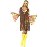 Reduzierte Bunte Smiffys Hippie-Kostüme & 60er Jahre Kostüme aus Polyester für Damen 