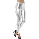 Reduzierte Silberne Smiffys Wetlook-Leggings & Glanzleggings aus Polyester für Damen Größe S 