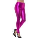 Pinke Smiffys Wetlook-Leggings & Glanzleggings aus Polyester für Damen Größe L 