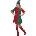 Rote Smiffys Weihnachtself-Kostüme & Weihnachtswichtel-Kostüme aus Polyester für Herren Größe S 