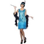 Türkise Smiffys Charleston-Kostüme & 20er Jahre Kostüme für Damen Größe XL 