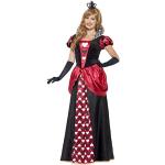 Rote Smiffys Herzkönigin-Kostüme aus Polyester für Damen 