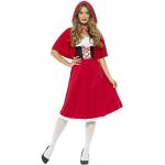 Smiffys Damen Rotkäppchen Kostüm, Langes Kleid und