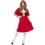 Reduzierte Rote Smiffys Rotkäppchen Maxi Faschingskostüme & Karnevalskostüme aus Polyester für Damen 