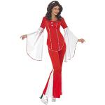 Rote Smiffys 70er Jahre Kostüme aus Polyester für Damen Größe L 