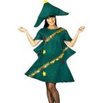 Grüne Smiffys Weihnachtsbaum-Kostüme aus Polyester für Damen Einheitsgröße 