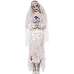 Reduzierte Weiße Smiffys Zombiebraut-Kostüme & Geisterbraut-Kostüme aus Polyester für Damen Größe M 