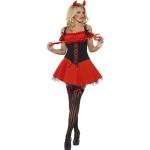 Rote Smiffys Teufel-Kostüme für Damen Größe M 